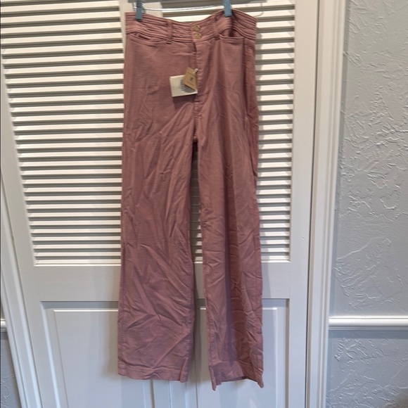 NWT Faherty pink high waisted chinos - Picture 1 of 5